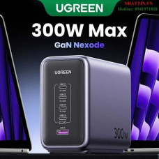 Sạc nhanh để bàn Nexode GaN 300W 5 cổng USB Type-C x4, Type-A x1 Ugreen 90872/CD333 cao cấp (US)