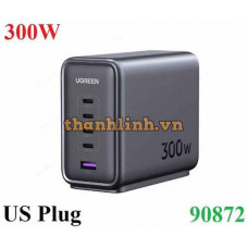 Sạc nhanh để bàn Nexode GaN 300W 5 cổng USB Type-C x4, Type-A x1 Ugreen 90872/CD333 cao cấp (US)
