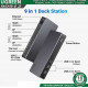 Docking Station USB-C 4K@60Hz 9 in 1 sang DP x2, HDMI x2, RJ45, PD 100W, USB-A&C Ugreen 90912