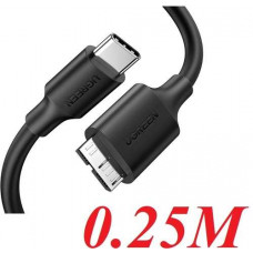 Cáp Ugreen USB-C Sang Micro B M/M 0.25m (Đen) 90995