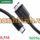Cáp Ugreen USB-C Sang Micro B M/M 0.5m (Đen) 90996