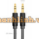 Cáp âm thanh đực ra đực 3,5mm model AV101 đen 0,5M Ugreen 10501
