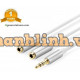 Đầu nối kim loại mạ vàng 3,5mm đực ra 3,5mm cái ×2 model AV123 trắng 20CM Ugreen 10780