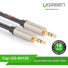 Cáp âm thanh Professional AUX model xám 1,5M Ugreen 10603