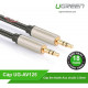 Cáp âm thanh Professional AUX model xám 8M Ugreen 10607