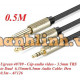 Cáp âm thanh 3,5mm TRS ra Dual 6,35mm TS model đen 12M Ugreen 40797