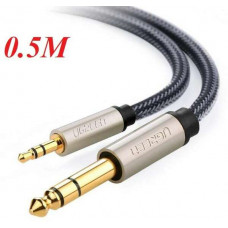 Cáp âm thanh Audio 3.5mm to 6.5mm dài 2m Ugreen 40804