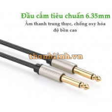 Cáp Audio 6,35mm dài 5m Ugreen 10640 mạ vàng