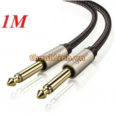 Cáp stereo 6,5mm đực ra đực model đen 5M Ugreen 40813