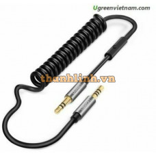 Cáp âm thanh stereo 3,5mm Flexible Spring model AV129 trắng 2M Ugreen 20707