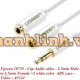 Cáp chia 2 cổng Audio 3.5mm dài 20cm Ugreen 10739 (màu trắng)