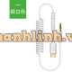 Cáp USB type-C to Audio 3.5mm có Microphone, dài 1M Ugreen 30633 (màu đen)