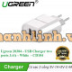 Bộ sạc 2 ports 3 4A USB model CD104 trắng Ugreen 20384