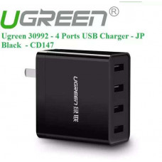 Bộ sạc 4 Ports USB model CD147 US đen Ugreen 30991