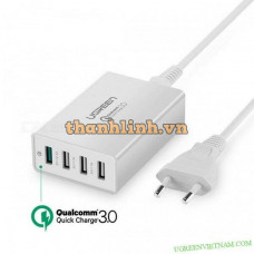 3 0/FCP sạc nhanh 4 Ports USB 2 x 2 4A + 2 x model CD162 đen Ugreen 40716