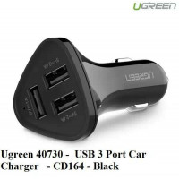 Bộ sạc xe hơi USB 3 Port model CD164 đen Ugreen 40730