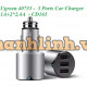 Bộ sạc xe hơi 1A+2*2 4A 3 Ports CD165 bạc Ugreen 40733