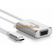 Cáp chuyển đổi USB type C to VGA hỗ trợ full HD 1080P chính hãng Ugreen 40866