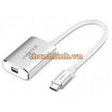 Cáp chuyển đổi USB type C to MiniDisplayport hỗ trợ 4Kx2K full HD chính hãng Ugreen 40867 cao cấp