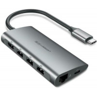 Thiết bị mở rộng USB type-C sang HDMI/ Hub USB 3.0 hỗ trợ sạc cổng USB-C chính hãng Ugreen 50209