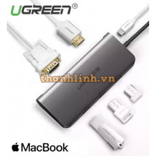 Bộ chuyển đổi USB-C Multifuntional model CM163 Ugreen 50319