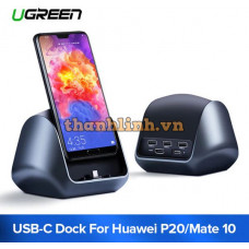 Docking USB Type-C đực Ra HDMI + USB + USB Type-C cái CM181 model CM181 xám Ugreen 50515