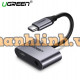 Cáp chuyển đổi USB type-C to 3,5mm hỗ trợ cổng sạc USB-C chính hãng Ugreen 50596 cao cấp