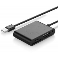 Hub đa năng USB 2.0 model CR101 đen Ugreen 20238