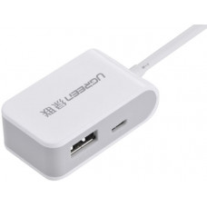 2port specilized for Mobiles Micro USB OTG HUB model CR105 trắng 13CM Ugreen 20273