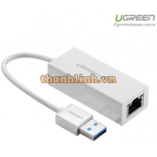 Cáp chuyển USB 3.0 to Lan hỗ trợ 10/100/1000 Mbps chính hãng Ugreen 20255