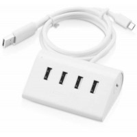 USB 2.0 OTG Hub 4 Ports model CR112 trắng Ugreen 20230