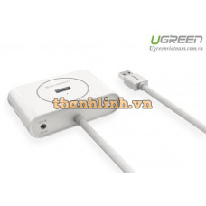 USB 3.0 4 Ports Hub model CR113 trắng 1M Ugreen 20282