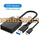 Đồ đọc thẻ OTG USB 3 0 CR127 trắng 15CM Ugreen 20203