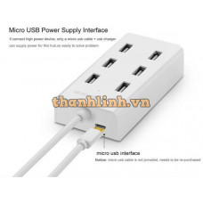 USB 2.0 7 ports HUB model CR130 trắng 1M Ugreen 30370