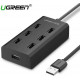 USB 2.0 7 ports HUB model CR130 đen 1M Ugreen 30374