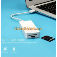 Bộ chuyển đổi Port USB 3.0 Hub với External Stereo Sound 3 model trắng 1M Ugreen 30419