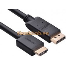 Cáp Displayport 1.2 to HDMI dài 1m hỗ trợ 4K*2K Ugreen 10238 cao cấp