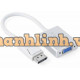 Bộ chuyển đổi cáp không có audio support ATI Eyefinity DP đực ra VGA cái model DP106 Sliver Ugreen 20406