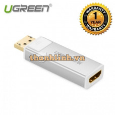 Bộ chuyển đổi Support 2K x 4K DP đực ra HDMI cái model DP108 vỏ nhôm Ugreen 20413