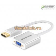 Bộ chuyển đổi DP ra VGA cái model DP109 trắng Ugreen 20416