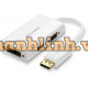 Bộ chuyển đổi DP ra HDMI và VGA và DVI model DP110 trắng Ugreen 20419