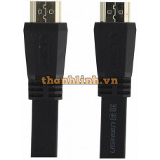 Cáp HDMI 2.0 dẹt dài 5m hỗ trợ 4K@60MHz chính hãng Ugreen 50821 cao cấp