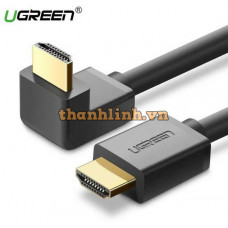 Cáp HD103 1.4 góc phải hướng lên HDMI model HD103 đen 3M Ugreen 10122