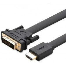 Cáp HDMI to DVI (24+1) mỏng dẹt dài 5M Chính hãng Ugreen 30138 Cao cấp