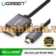 Cáp Micro HDMI ra HDMI 1.4 đồng Aluminum model trắng 3M Ugreen 11145