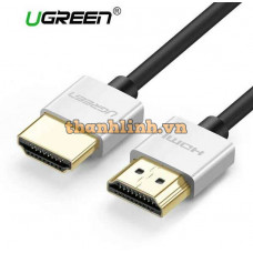 Cáp HDMI 2.0 siêu mỏng dài 1,5M hỗ trợ 4K, 3D Chính hãng Ugreen 30477