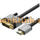 Cáp vỏ nhôm HDMI ra DVI ( 24+1 ) model đen 12M Ugreen 20892