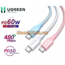 Cáp Sạc Nhanh USB-C to USB-C PD 60W Ugreen L501