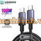 Cáp Sạc Nhanh USB Type C 3.1 PD100W Ugreen L528, Tích hợp Chip Emaker, dài từ 0.5 đến 3 mét