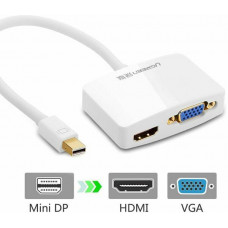 Cáp chuyển đổi Mini Displayport to HDMI và VGA cao cấp chính hãng Ugreen 10427